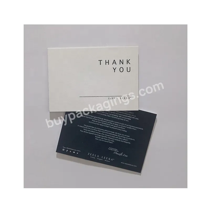 High Quality Customized Business Paper Card Printing / Greeting Thank You Postcard - Buy High Quality Business Card,Business Card Custom,Black Business Card.