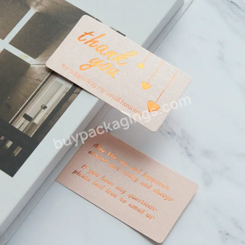 Hot Sale Biodegradable Business Card Wedding Card Pink Thank You Order For Purchase Cards - Buy Thank You Order For Purchase Cards,Biodegradable Business Card,Thank You Cards.