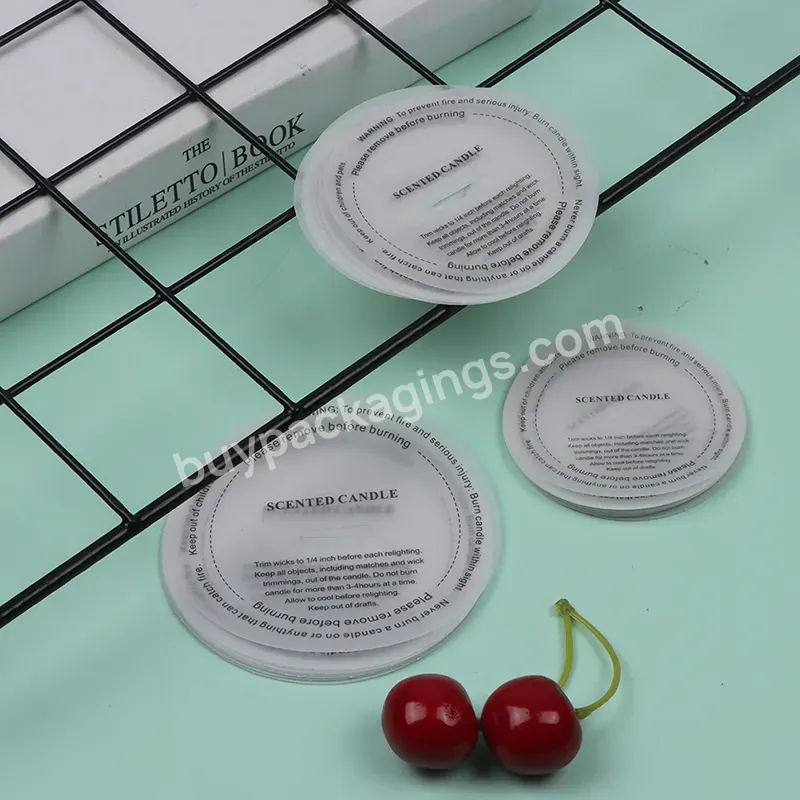 Keep Your Candles Looking Fresh Recycled Paper Lids Clear Candle Dust Cover Candle Dustproof Paper - Buy Candle Dust Cover,Recycled Paper Lids,Clear Candle Dust Covers.