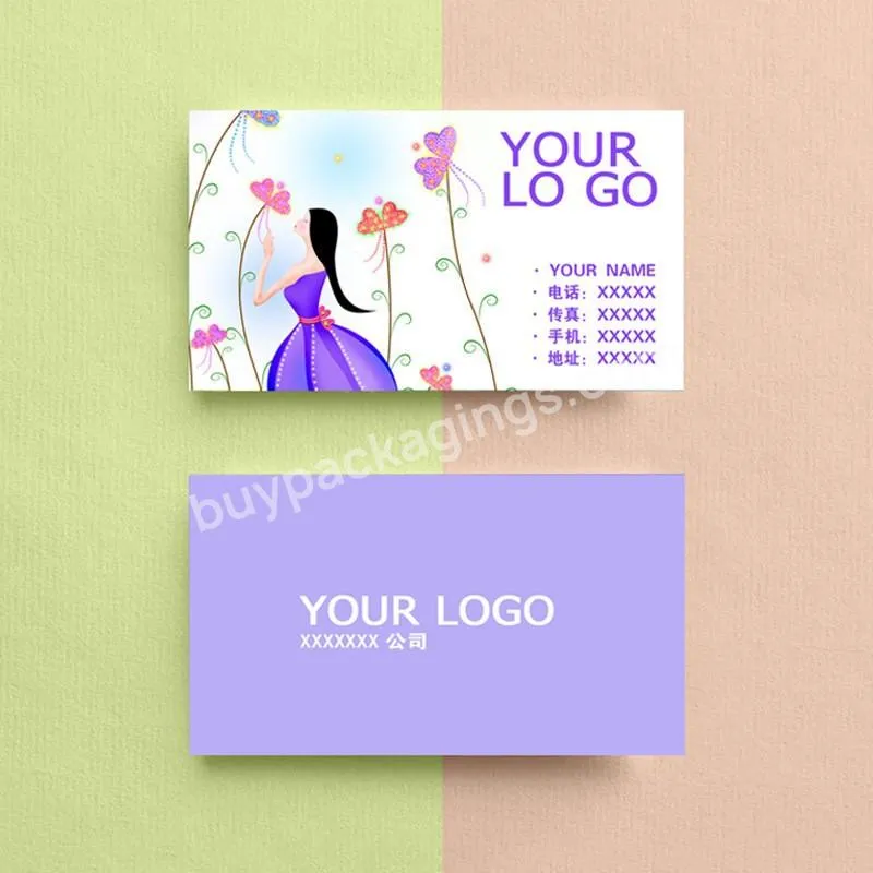 Luxurious Customized Business Card Art Paper Printing Service