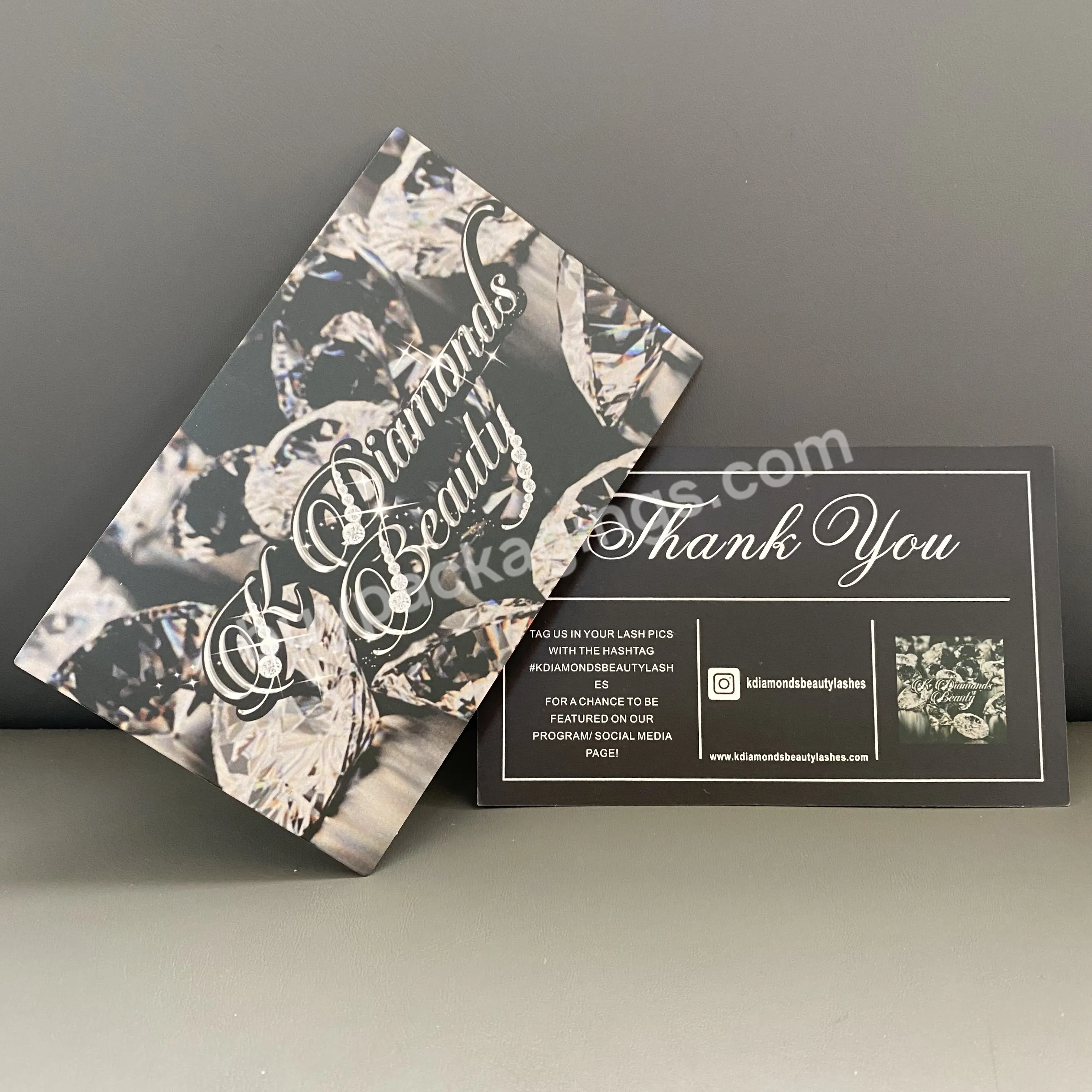 Mini Luxury And Cute Small Pink Rose Gold Foil Custom Printing Business Customer Insert Thank You Card - Buy Business Card With Own Logo,Amazon Thank You Card,Paper Insert.