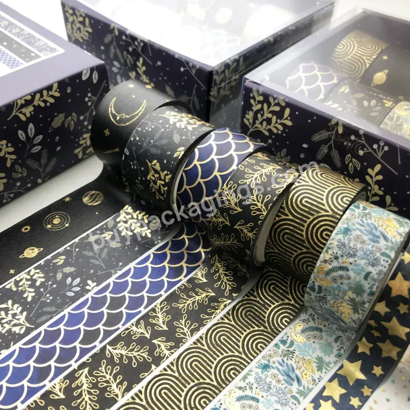 Newest Creative Hot Stamping Decorative Masking Washi Tapes Multi Size Available Gold Foil Washi Tape Set Diy Gift Accessories - Buy Hot Stamping Masking Washi Tapes,Hot Stamping Washi Tape Set,Hot Stamping Adhesive Stickers Tape.
