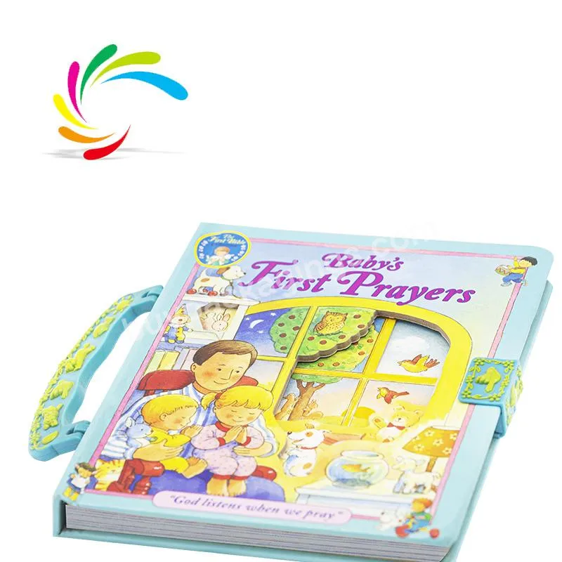 Professional factory publishing custom sewn binding cardboard children coloring hardcover educational learning book printing