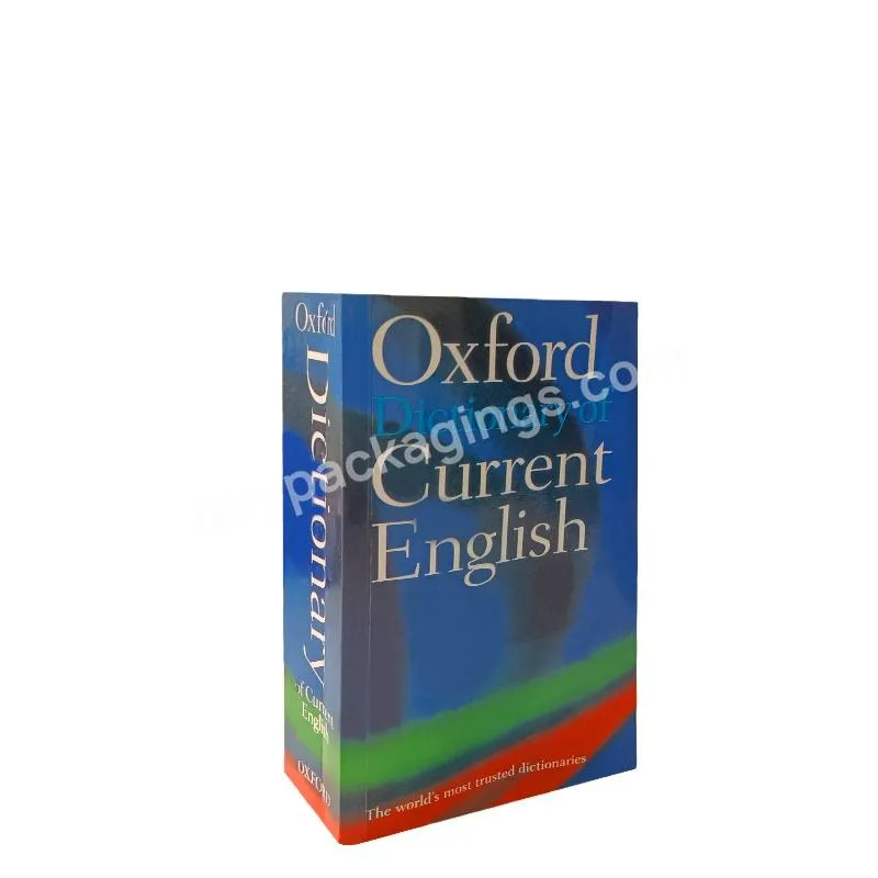 Promotional Factory Price Soft Cover Book English Dictionary Inventory Oxford Current English Dictionary