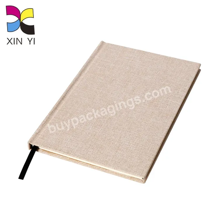 Publisher Custom Fabric Printing Service Printed Linen Journal Daily Planner Agenda