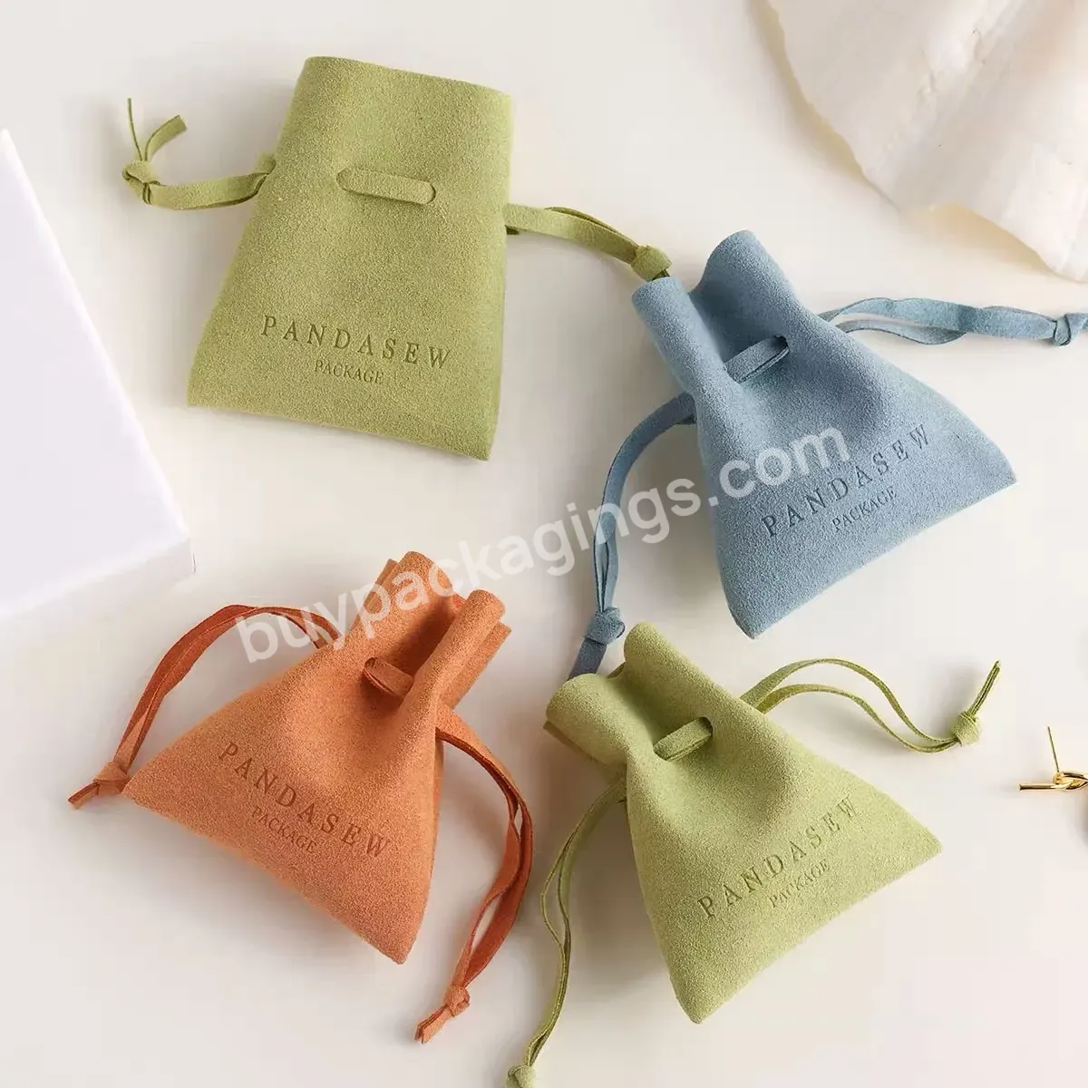 Reusable Customeized Log Suede Microfiber Cotton Jewelry Bags With Embossed Logo Packaging Bags Pouch - Buy Custom Jewelry Bag,Jewelry Pouch,Jewelry Bags With Logo Custom.