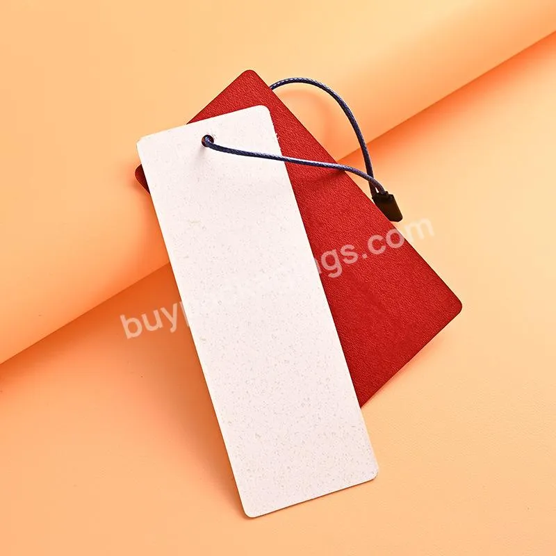 Suppliers brand Custom Hang tag String Embossed Logo Packaging label