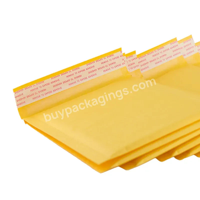 Waterproof Thickened Yellow Kraft Paper Bubble Bag Shipping Mailing Bags Bubble Envelope Delivery Bag - Buy Yellow Kraft Paper Bubble Bag,Bubble Envelope Delivery Bag,Shipping Mailing Bags.