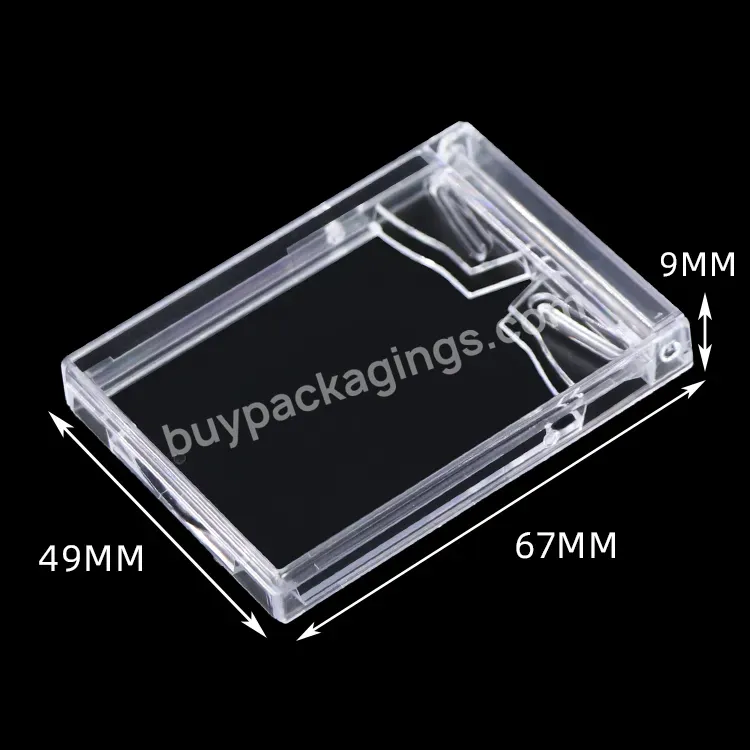 Weisheng Custom Plastic Transparent Sim Card Holder Jewelry Display Box Clear Business Name Card Case Sim Box For Micro - Buy Sim Card Holder,Name Card Holder,Sim Box.