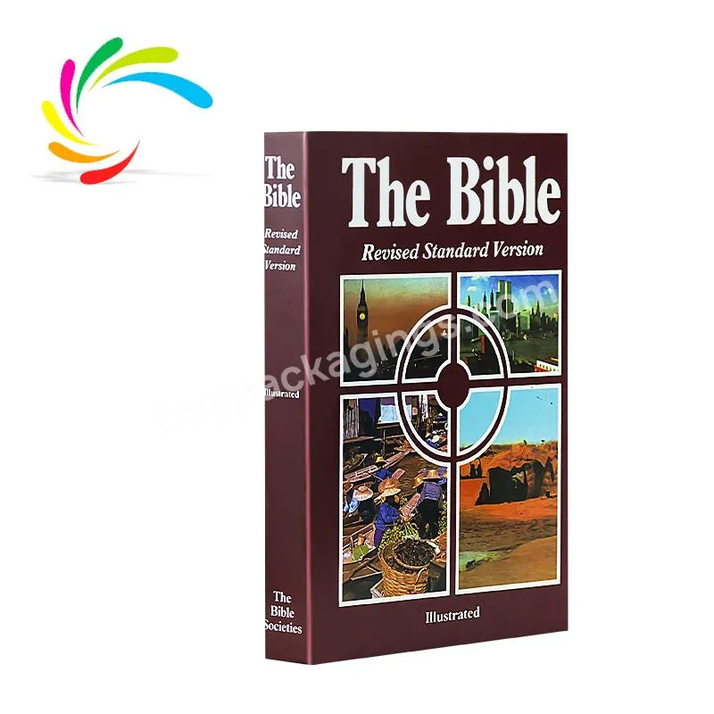 wholesale cheap high quality hardcover sewn binding the bible revised standard version holy bible book printing