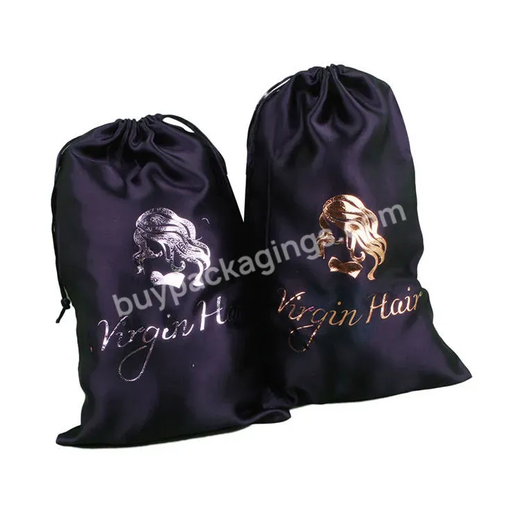 Wholesale Custom Logo Silk Wig Bags Satin Hair Bag - Buy Satin Hair Bag,Silk Wig Bags.