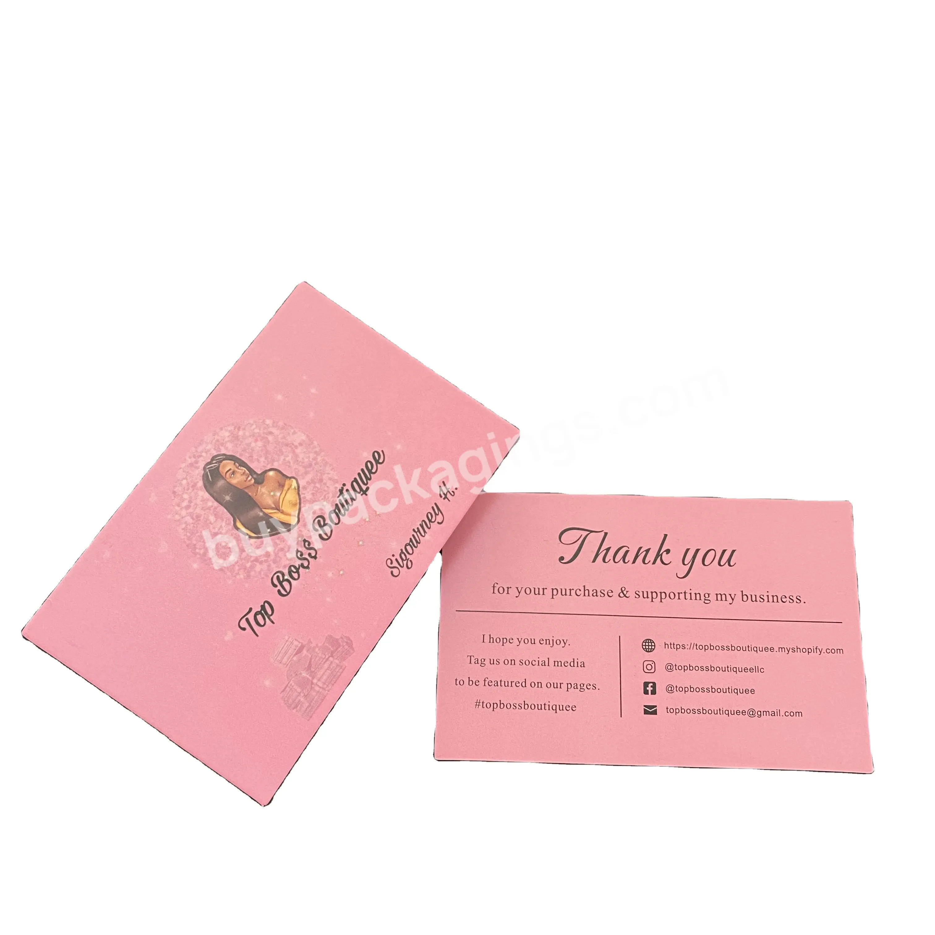 Wholesale Customized Logo /size Paper Card 10x15cm Greeting Card / Thank You Card For Small Business - Buy Thank You Cards Wholesale,Custom Thank You Card For Business,Pink Thank You Stickers And Cards For Small Business.