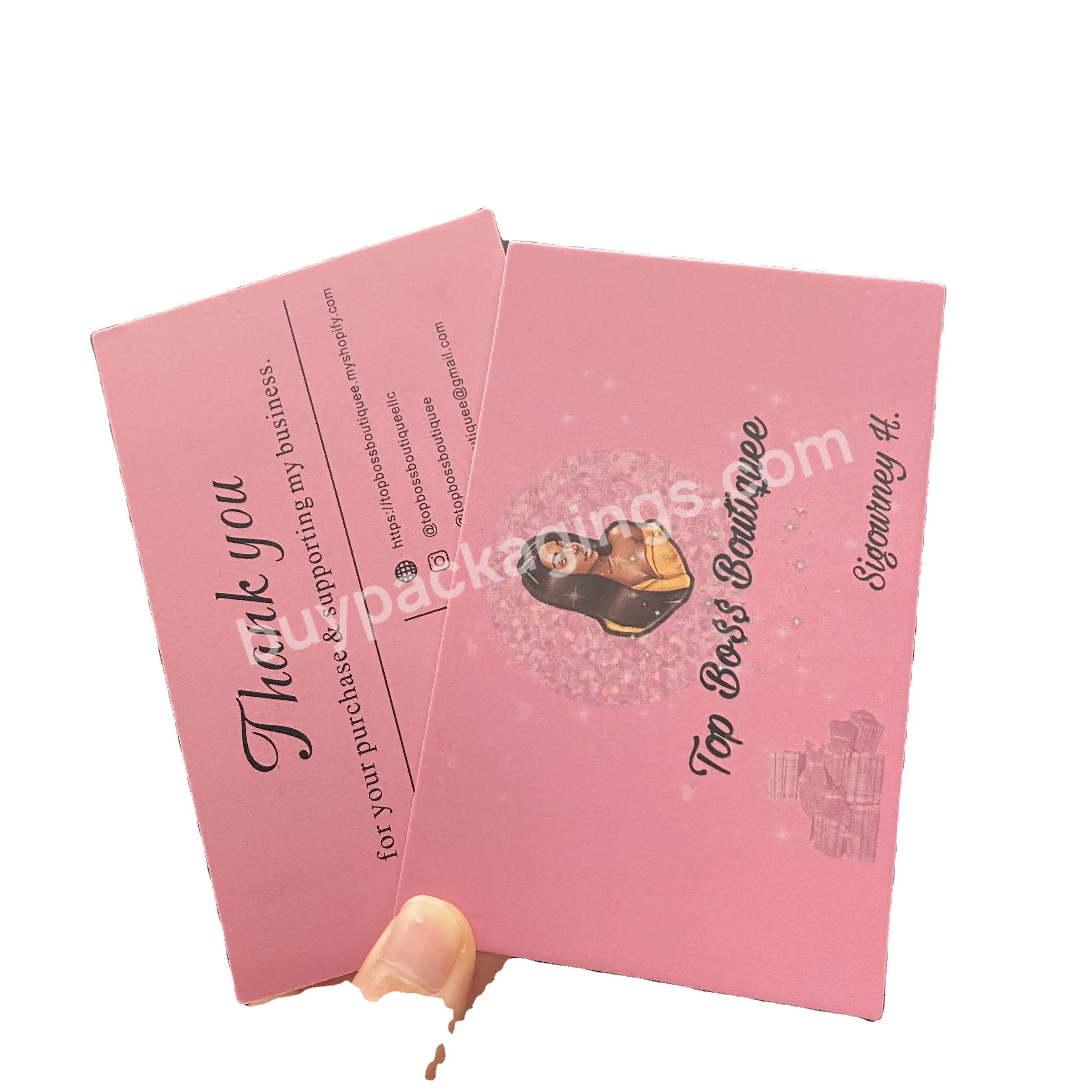 Wholesale Customized Logo /size Paper Card 10x15cm Greeting Card / Thank You Card For Small Business - Buy Thank You Cards Wholesale,Custom Thank You Card For Business,Pink Thank You Stickers And Cards For Small Business.