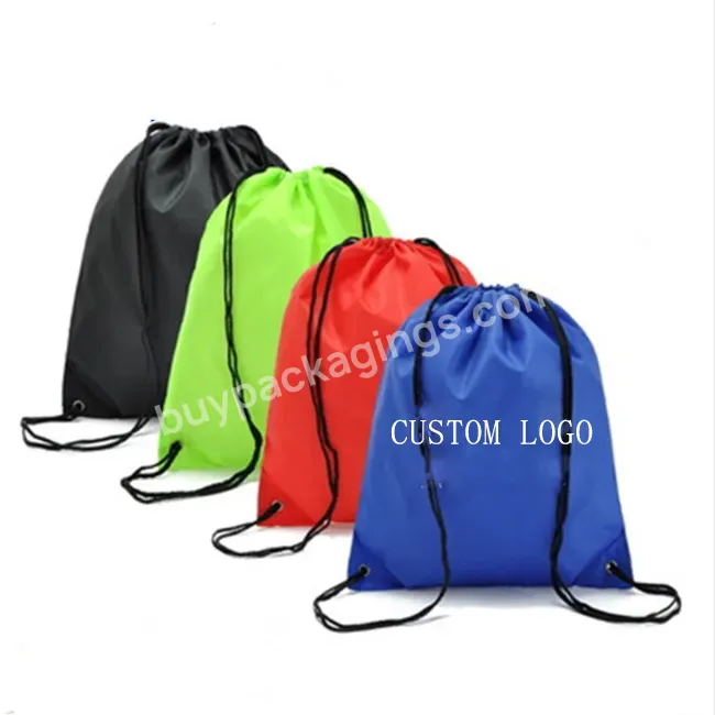 Wholesale Customized Promotional Polyester Nylon Drawstring 30cm Shop And Backpack Draw String Bags - Buy Hot Sale Custom Drawstring Polyester Backpack Promotional Shopping Bags,Oem Canvas Soft Cloth Draw String Bags Sack Dust Draw String Cloth Fabri