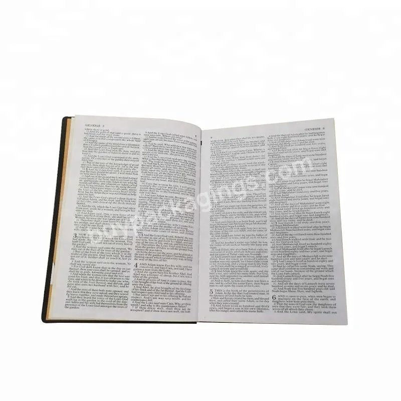 Wholesale high quality custom printed PU leather cover bible manufacturers