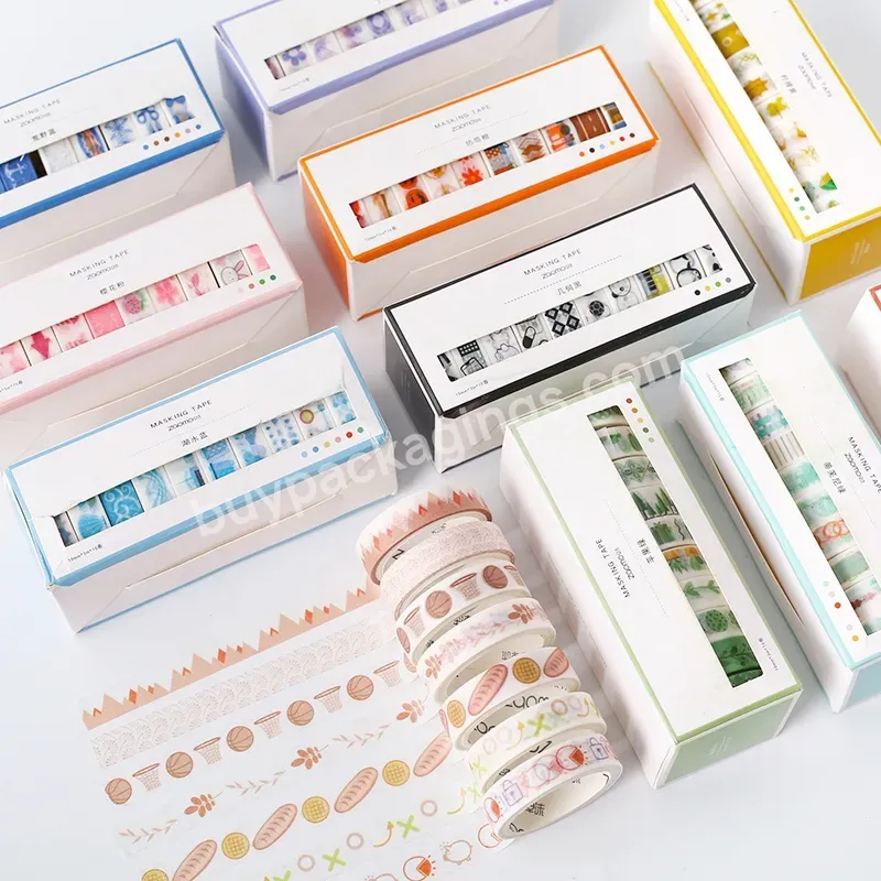 Wholesale Manufacturer Styles Self Adhesive Color Decoration Masking Paper Washi Tape