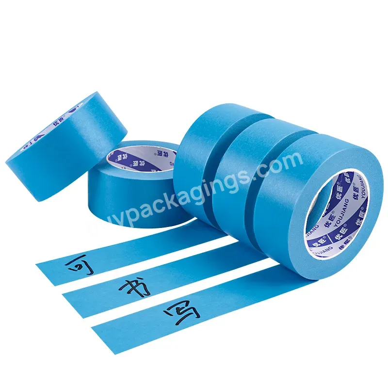 You Jiang Painter Tape Car Automotive Blue Low Tack Painters Tape Removal Masking Tape For Painting