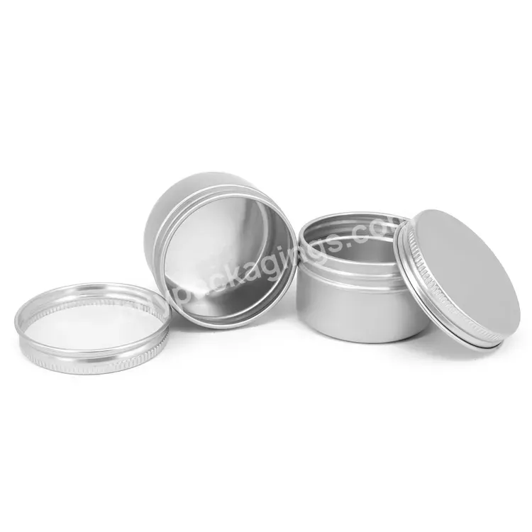 50g Cosmetic Screw-on Aluminum Round Tin Containers - Buy Screw-on Aluminum Tin,Aluminum Tin Containers,Aluminum Round Tin.