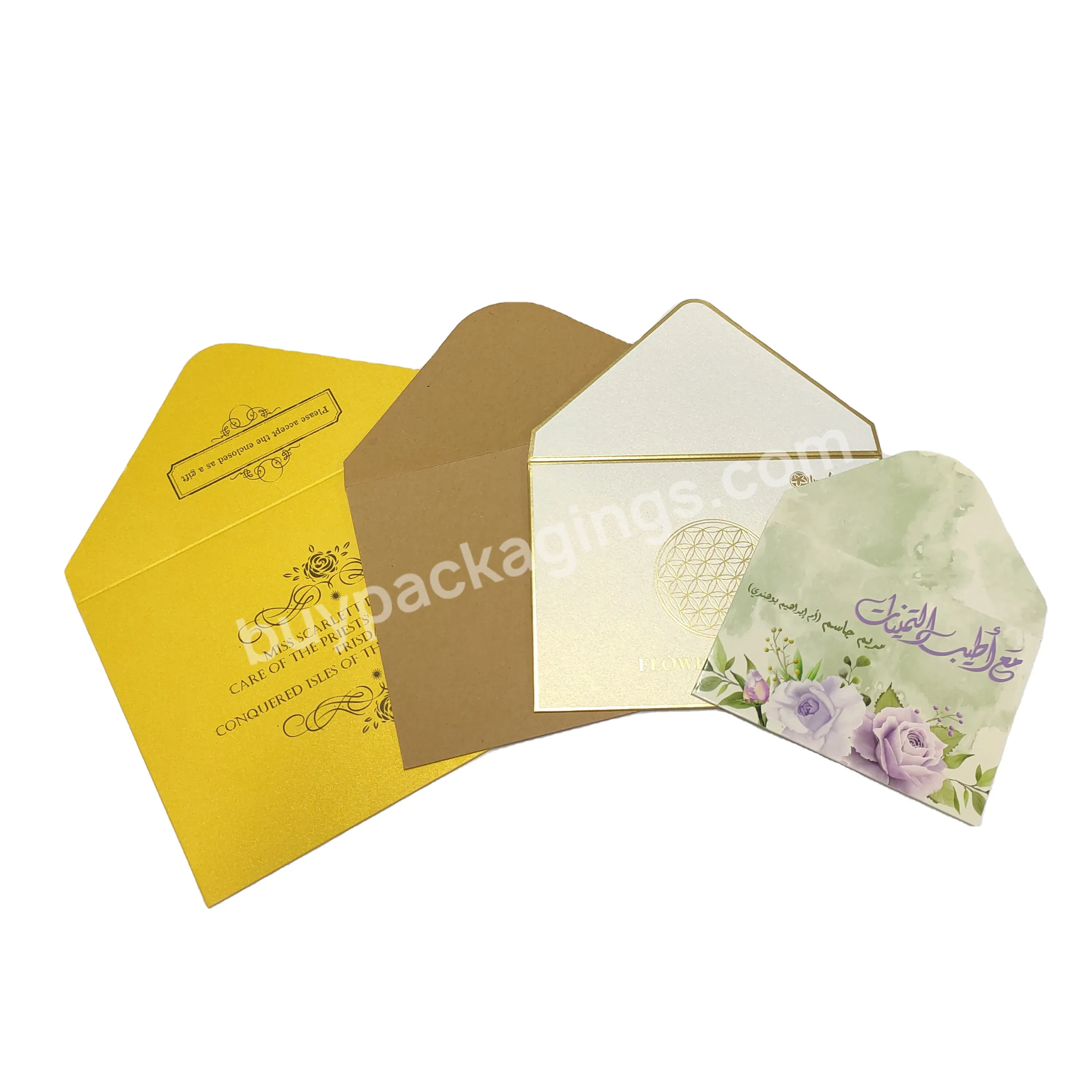 High Quality Thickness Beautiful Envelope For Thank You Card With Your Own Logo - Buy Envelope With Your Own Logo,Envelope For Business Card,Kraft Envelope With String.