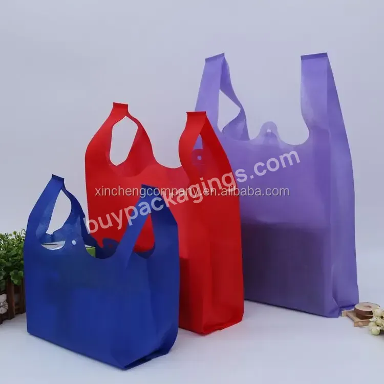 Eco-friendly Hot Sale Non-woven Vest Shopping Bag,Supermarket Shopping Bag Wholesale - Buy Non-woven Bag Customized,Vest Shopping Bag,Eco Non-woven Bag.