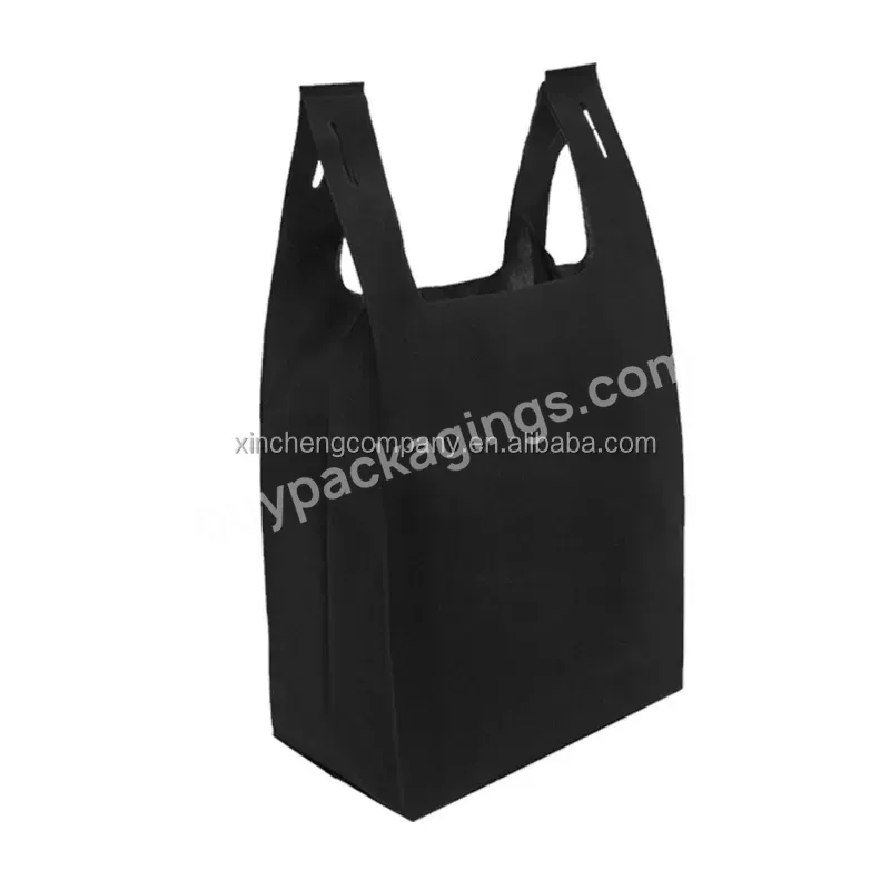 Promotional Pp Non Woven Tnt Bags/polypropylene Nonwoven T Shirt Bags/t-shirt Non-woven Vest Carrier Shopping Bag - Buy T-shirt Non-woven Vest Carrier Shopping Bag,Supermarket T-shirt Non Woven Bag Shopping,Non-woven Three-dimensional Bag.