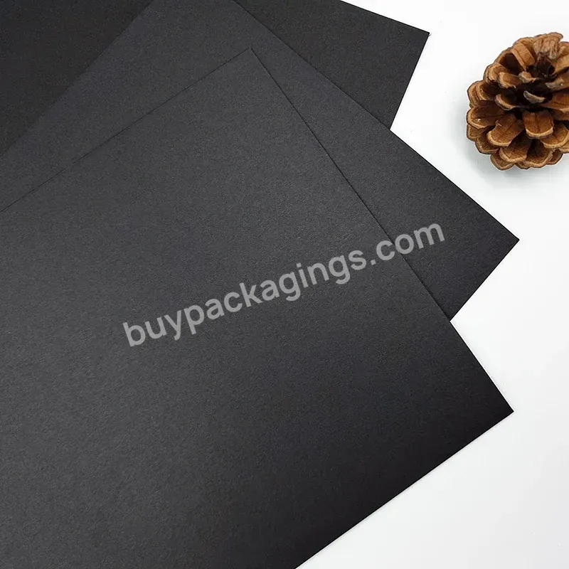 Double Side Black Hard Rigid Cardboard Luxury Gift Box Packing Thick Black Paper Board - Buy Cutting Board For Card Making,Paper Board For Food Packaging,Thick Black Paper Board.