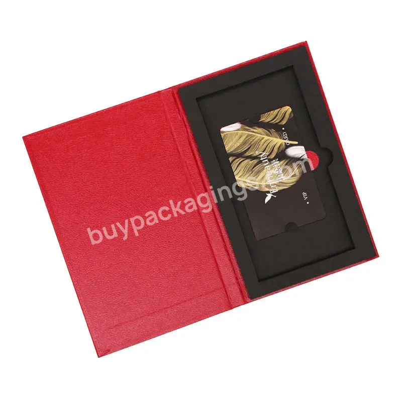 Customized Color Printing Slim Packaging Cards Accessories Sliding Drawer Credit/gift Small Paper Folding Box For Gift