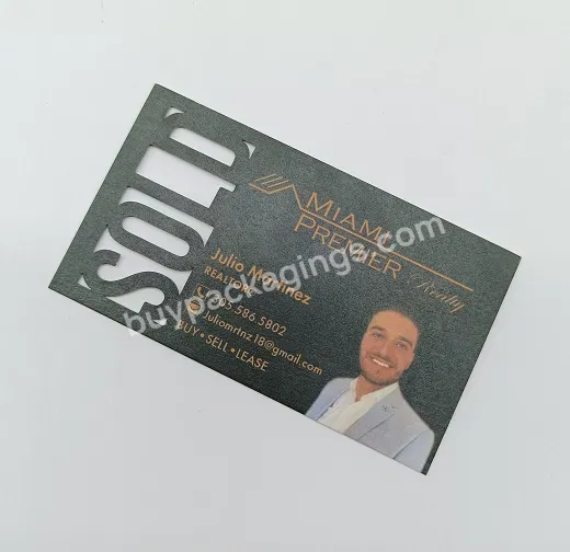 Hot Sell High Quality Hollow Out Name Card Custom Printing Recycled Business Cards